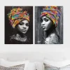 Portrait of Woman Paintings Printed on Canvas