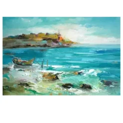 Sailboats Beautiful Abstract Oil Paintings Printed on Canvas - Image 4