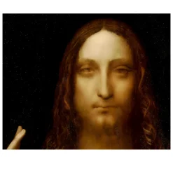 Salvator Mundi by Leonardo da Vinci Classic Painting Printed on Canvas - Image 4