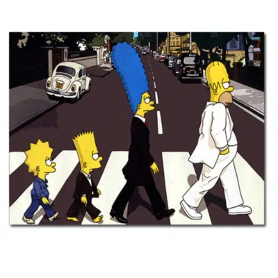 Simpson On Abbey Road