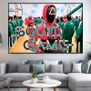 Squid Game Korean TV Serial Artwork Printed on Canvas