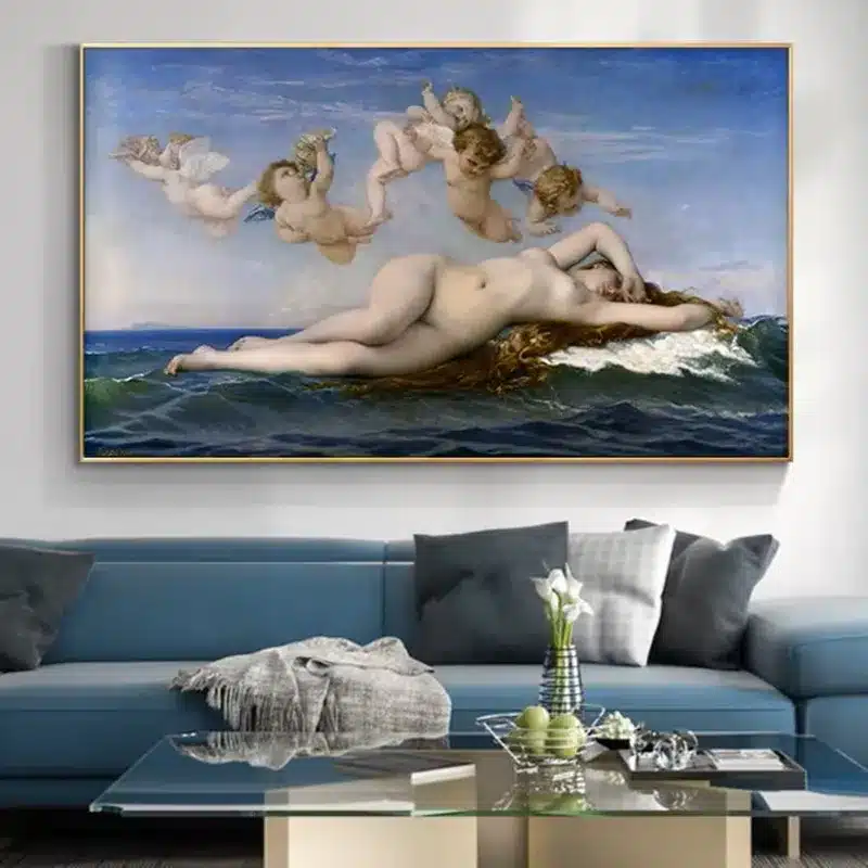 The Birth of Venus by Alexandre Cabanel Printed on Canvas