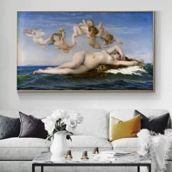 The Birth of Venus by Alexandre Cabanel Printed on Canvas