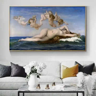 The Birth of Venus by Alexandre Cabanel Printed on Canvas