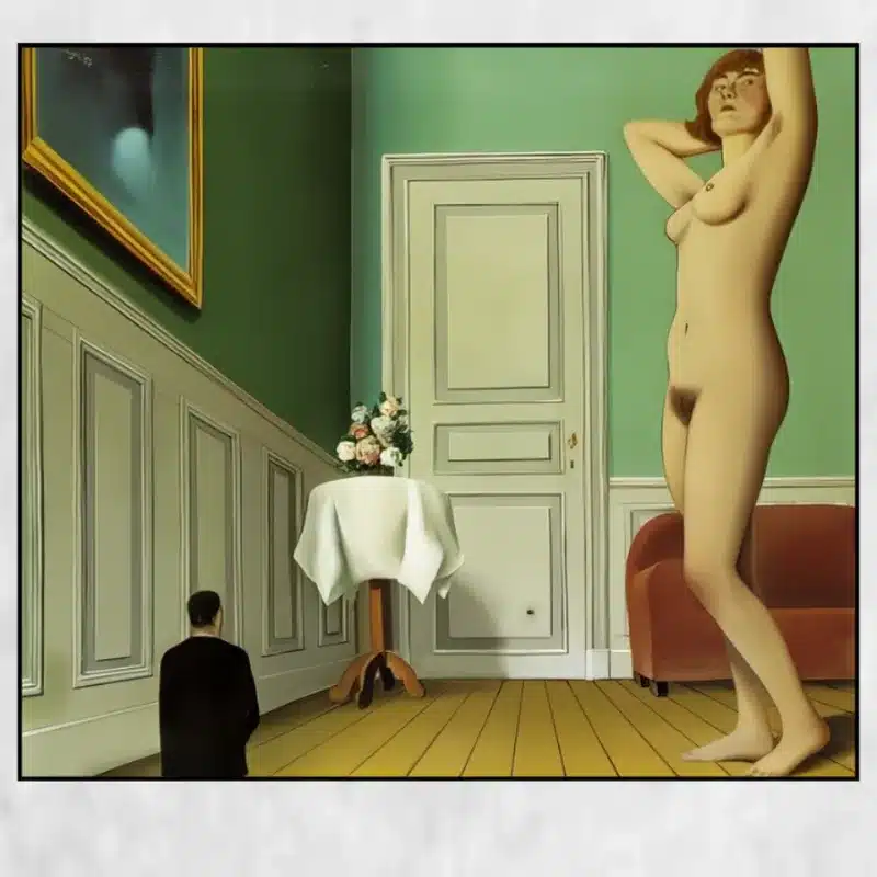 The Giantess by René Magritte Printed on Canvas