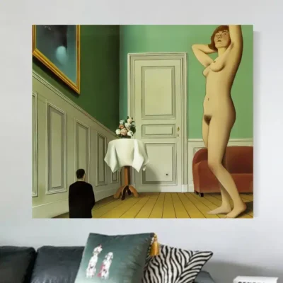 The Giantess by René Magritte Printed on Canvas