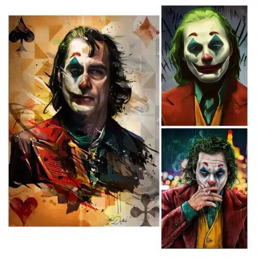 The Joker Abstract Graffiti Painting Printed on Canvas