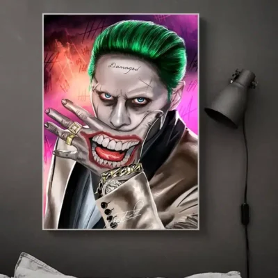 The Joker Abstract Painting Printed on Canvas