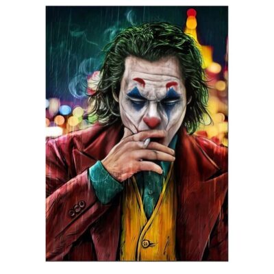 The Joker Abstract Graffiti Painting Printed on Canvas - Image 3