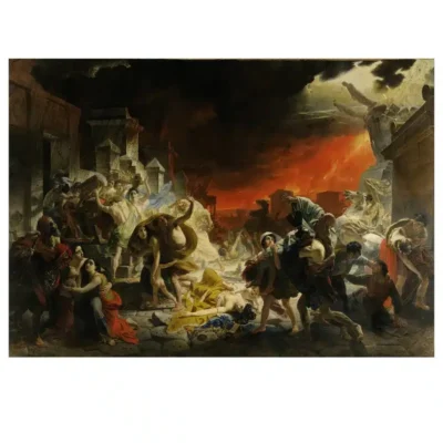 The Last Day of Pompeii by Karl Bryullov Painting Printed on Canvas - Image 2