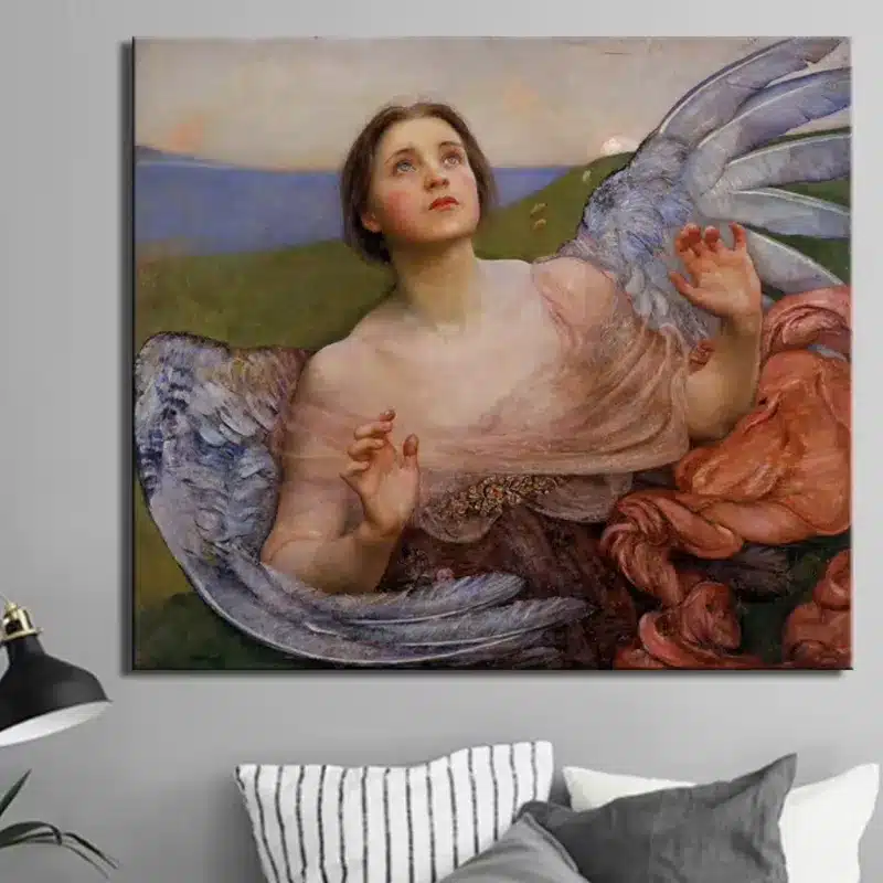 The Sense of Sight by Annie Louisa Swynnerton Printed on Canvas