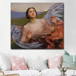 The Sense of Sight by Annie Louisa Swynnerton Printed on Canvas