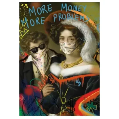 The World is Yours and Masked People Artworks Printed on Canvas - Image 4
