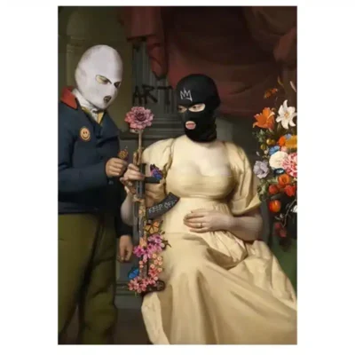 The World is Yours and Masked People Artworks Printed on Canvas - Image 8