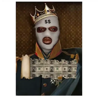 The World is Yours and Masked People Artworks Printed on Canvas - Image 9