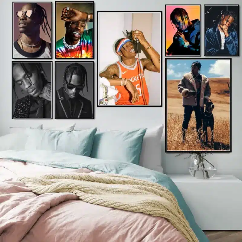 Travis Scott Pictures and Paintings Printed on Canvas