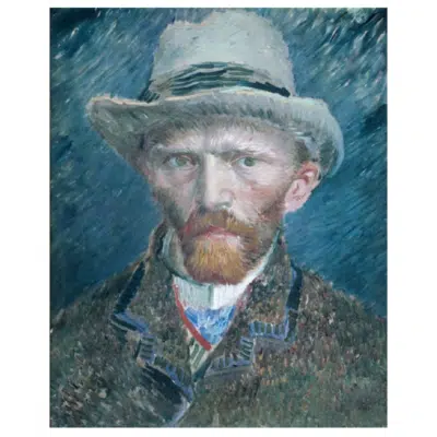 Vincent van Gogh 1887 Self-Portrait with a Gray Felt