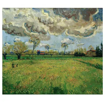 Vincent van Gogh 1888 Landscape under a Stormy Sky