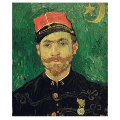 Vincent van Gogh 1888 Portraits of Milliet, Second Lieutnant of the Zouaves