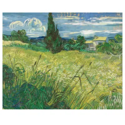 Vincent van Gogh 1889 Green Wheat Field with Cypress