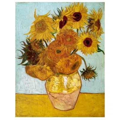Vincent van Gogh 1889 Still Life Vase with Twelve Sunflowers