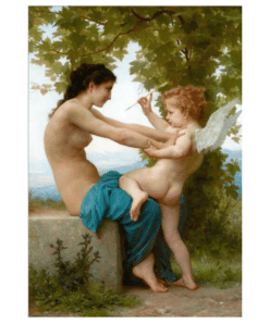 William Adolphe Bouguereau 1880 Young Girl Defending Herself Against Eros