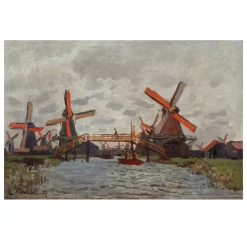 Windmill Near Zaandam by Claude Monet 1871