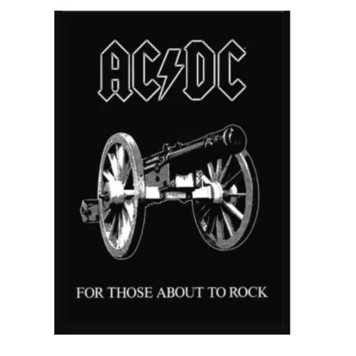 AC DC Logo with Gun and Skeleton