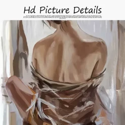 Abstract Female Wall Art Paintings Printed on Canvas - Image 5