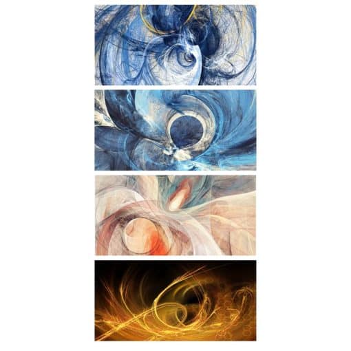 Abstract Geometric Pattern Paintings Printed on Canvas