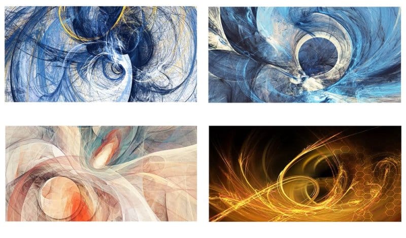 Abstract Geometric Pattern Paintings Printed on Canvas