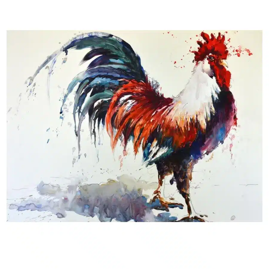 Abstract Rooster Painting 1