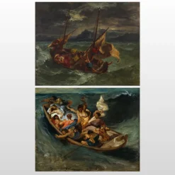 Christ on the Sea of Galilee by Eugène Delacroix Printed on Canvas