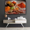 Colorful Spices Grains Kitchen Picture Printed on Canvas