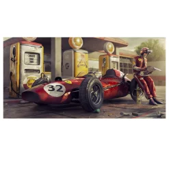 Ferraris F1 Race Car Artwork