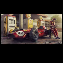 Ferraris F1 Race Car Artwork