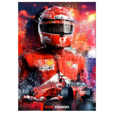 Formula 1 World Champions F1 Paintings Printed on Canvas - Image 21