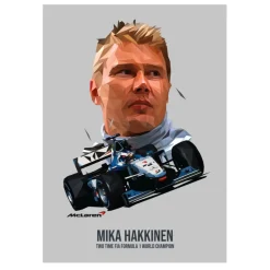 Formula 1 World Champions F1 Paintings Printed on Canvas - Image 5