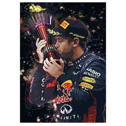 Formula 1 World Champions F1 Paintings Printed on Canvas - Image 6