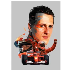Formula 1 World Champions F1 Paintings Printed on Canvas - Image 9