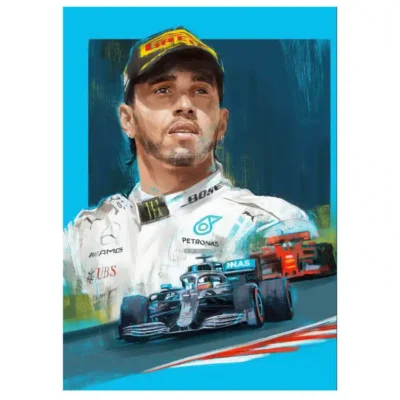 Formula 1 World Champions F1 Paintings Printed on Canvas - Image 10