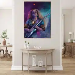 H E R Singer and Songwriter Artwork Printed on Canvas