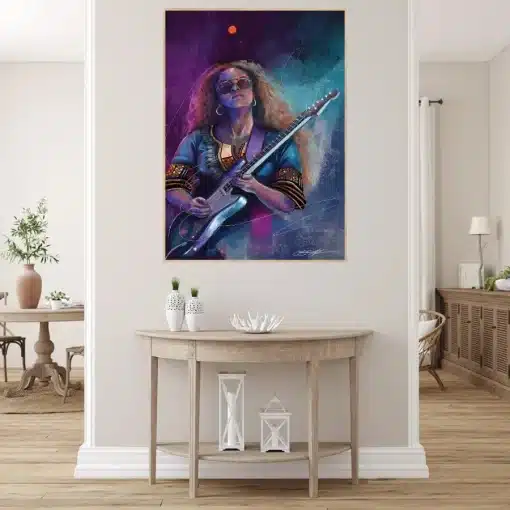 H E R Singer and Songwriter Artwork Printed on Canvas