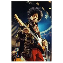 Colorful Artworks of Jimi Hendrix Printed on Canvas - Image 2