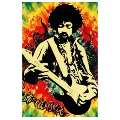 Colorful Artworks of Jimi Hendrix Printed on Canvas - Image 11