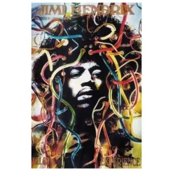 Colorful Artworks of Jimi Hendrix Printed on Canvas - Image 7