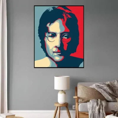 John Lennon Imagine Artwork Printed on Canvas - Image 3