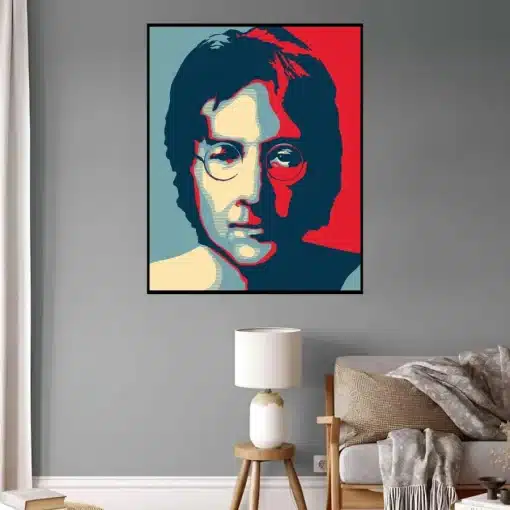 John Lennon Imagine Artwork Printed on Canvas - Image 3