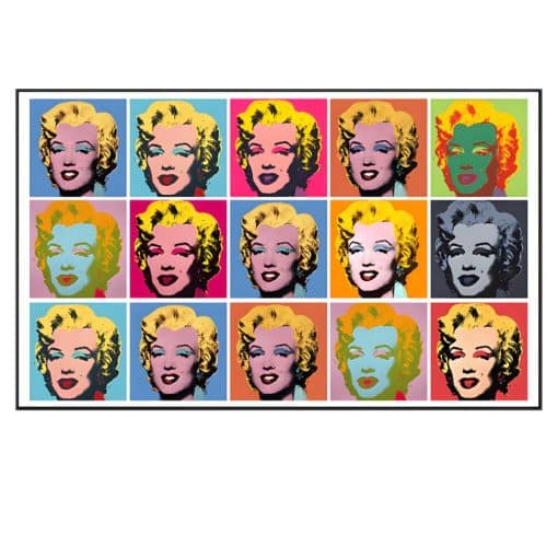 Marilyn Diptych Artwork by Andy Warhol Printed on Canvas - Image 4