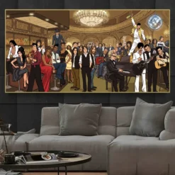 Musicians Legends Artwork Printed on Canvas